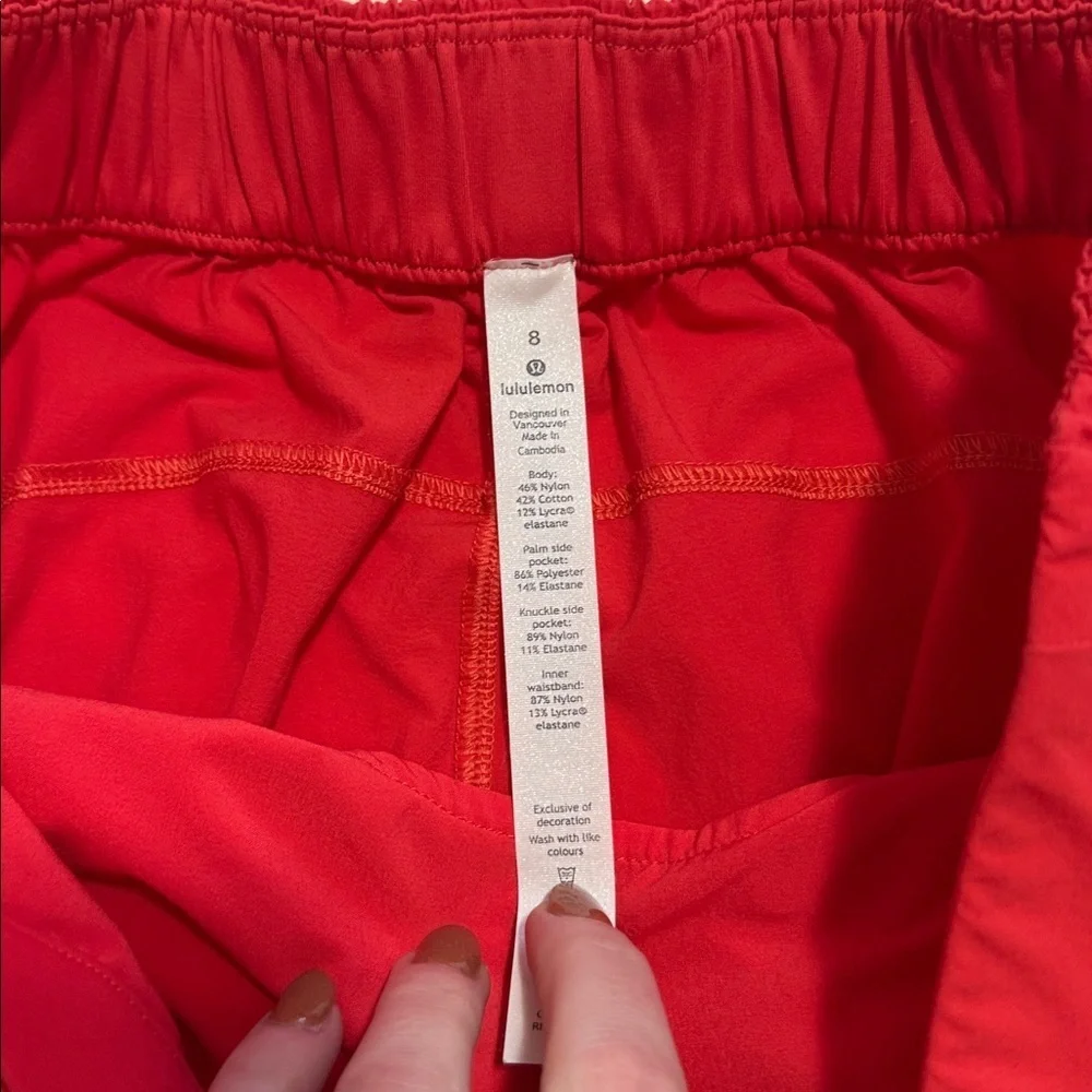 Lululemon Athletica Bold Red Leggings - Picture 2 of 7
